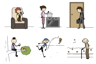 draw stickman and stick figure illustration clip art