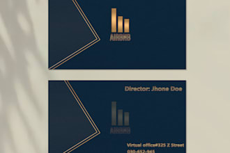 design a luxurious business card with logo