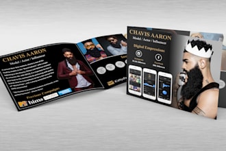 design professional blogger press kit, influencer kit, epk