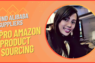 research a list of alibaba suppliers for amazon products