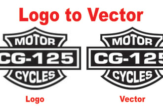 trace your low quality image, icon, or logo into HD vector
