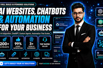 develop ai website, ai chatbot, ai integration and ai automation