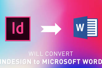 convert indesign to microsoft word