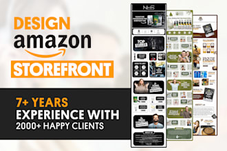 design and upload amazon store, storefront design
