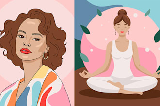 make a hand drawn illustration for your brand