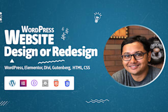 redesign or design wordpress site