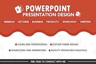 design or redesign  powerpoint presentation for business