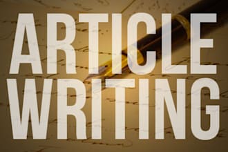 write an original article for your website or blog