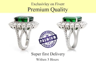 do high end jewelry retouch for your business within 3 hours