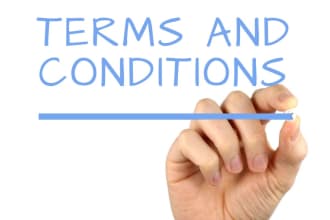 write tailored content for  terms and conditions