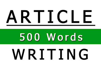 write 5 article in 5 dollar