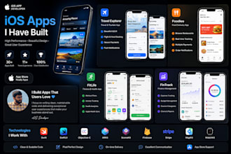 develop a custom flutter app for ios and android