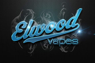 do professional 3d signature logo design or typography text for your business
