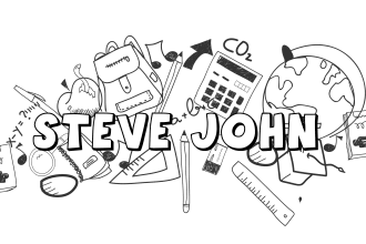 turn your name into doodle art for logo or cover pic