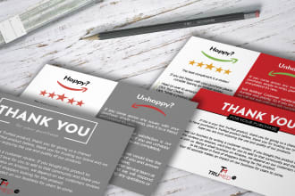 design a custom ecommerce thank you card