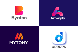 do minimal negative space brand logo design
