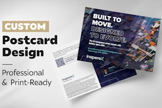 design a professional postcard for print and direct mail