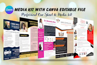 design product media kit,sale sheet, package one sheet