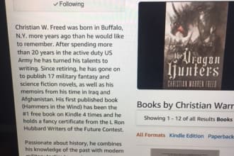 create an author bio for your book