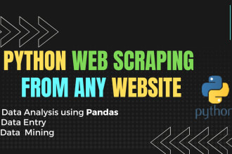 do python web scraping and data mining from any website