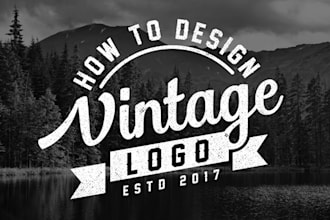 design professional retro vintage logo
