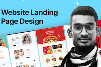 professional web landing page UI UX design figma