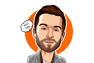 create cute portrait avatar cartoon caricature of you
