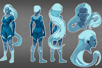 draw your comic character model sheet