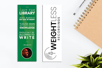 design an amazing bookmark for your business