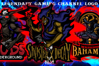 design stream logo for your twitch, kick, youtube, tiktok