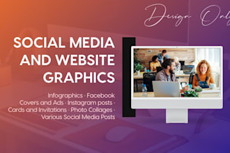design unique social media and website graphics