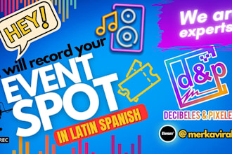 do the spot of your concert or event in spanish