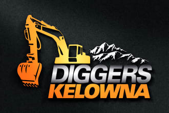 create construction, real estate, and excavation company logo