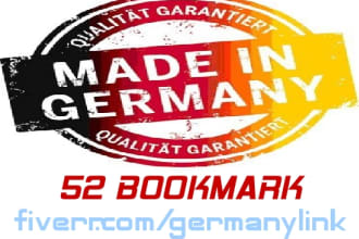 create 52  high authority germany back links from tld german bookmarks