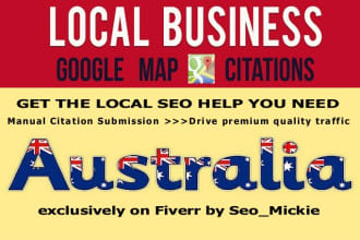 do manually up to 50 australia local citations