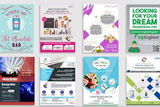 do professional leaflet and poster design in 24hrs