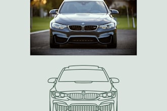turn any photo into simple line vector art