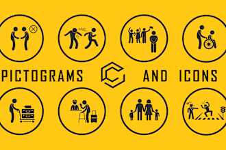 design pictograms, icons and illustrations