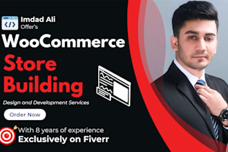 design a professional and high converting woocommerce store