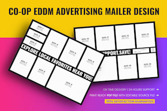 do co op eddm postcard design for local marketing