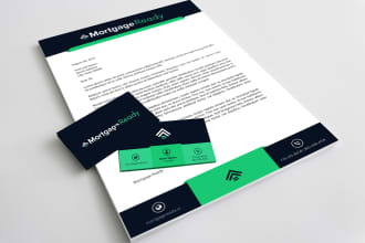design a modern word editable letterhead