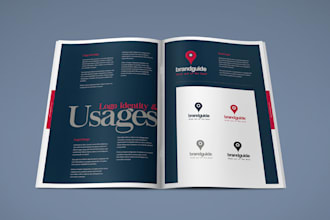 create a professional brand book and  brand style guides