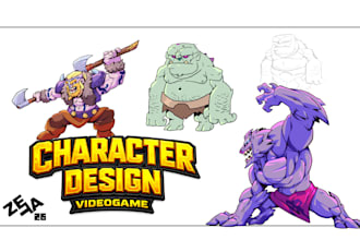 create character desings and conceptual art
