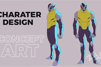 create character desings and conceptual art