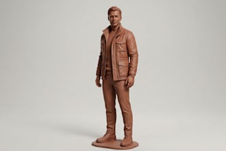 sculpt a realistic 3d bust or character for 3d printing