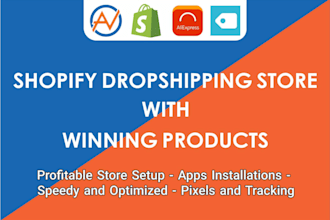 create shopify dropshipping store shopify website