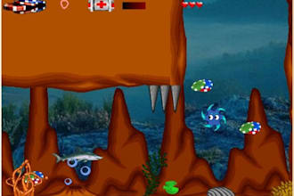 make a simple 2D game of 1 level