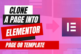 clone any web page into elementor template