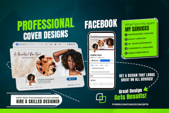 design a professional facebook cover that looks amazing