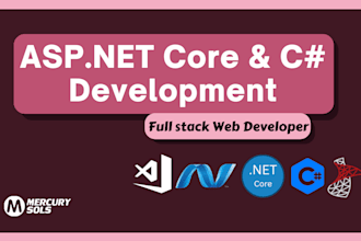 create database driven website with asp net core mvc, dot net
